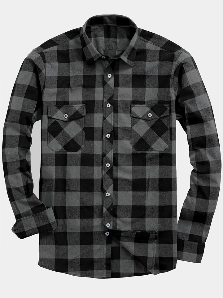 LAURENT MONACO | CHECKED SHIRT WITH BUTTONS FOR MEN