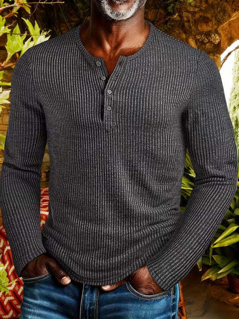 Afonso - Heavy Duty Winter Henley Shirt