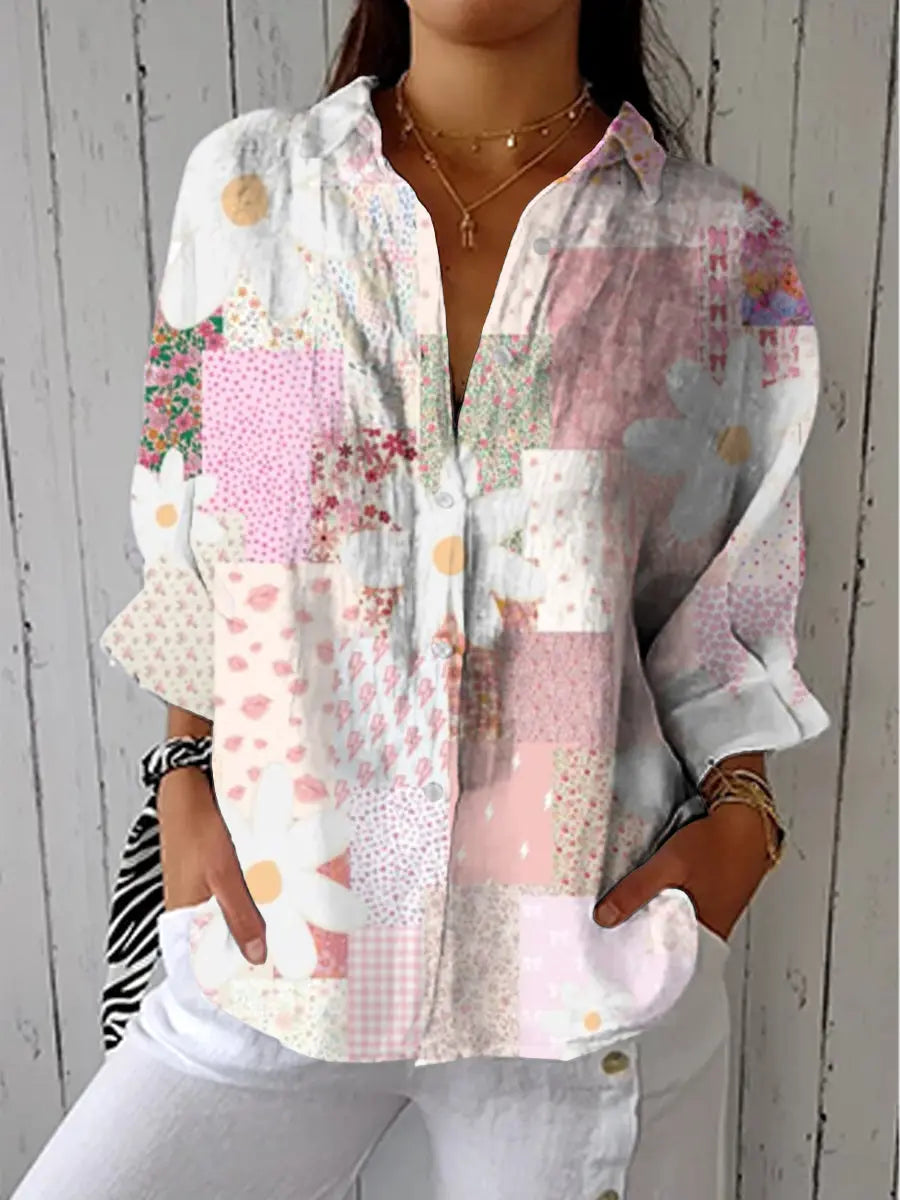 C&M® | Patchwork Daisy Blouse