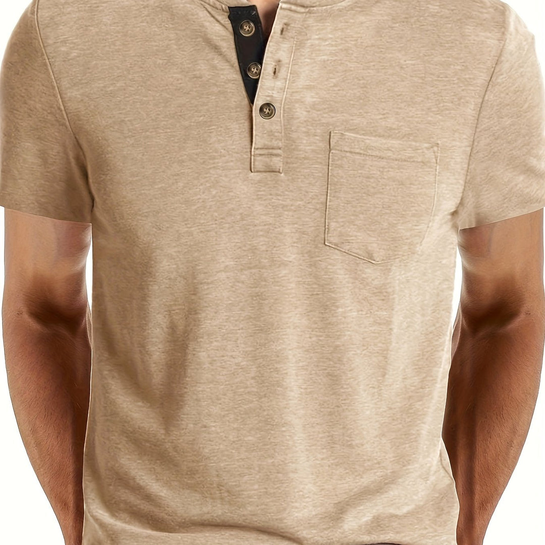 LAURENT MONACO | MEN'S HENLEY T-SHIRT