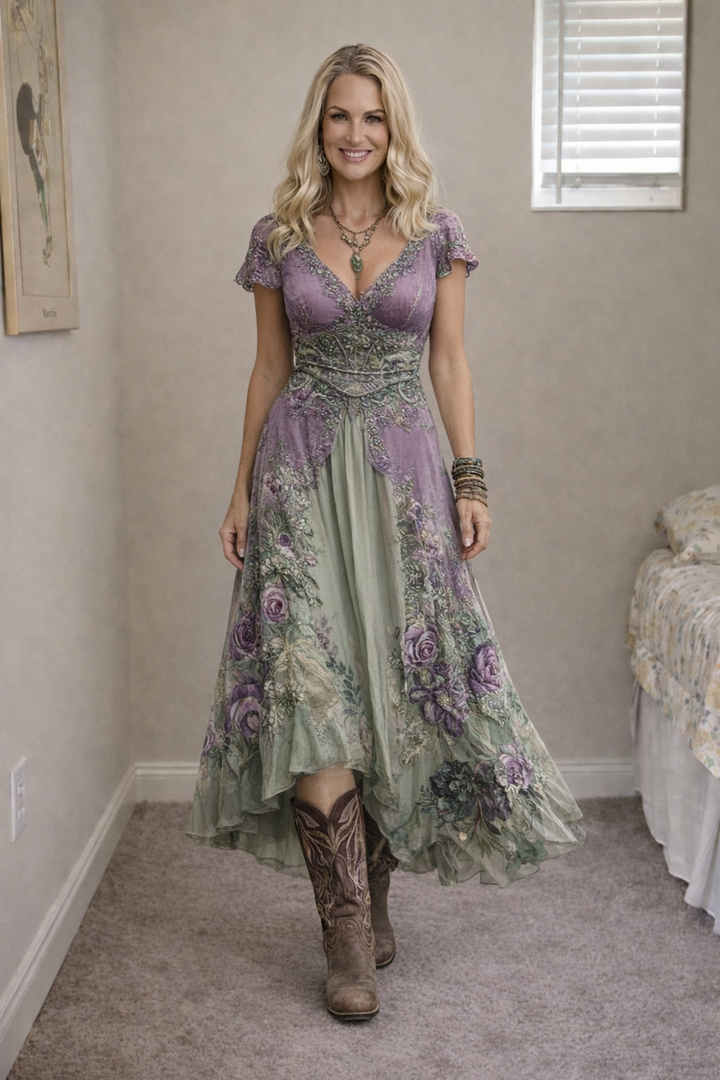 Jullia™ | Stylish vintage-inspired boho dress