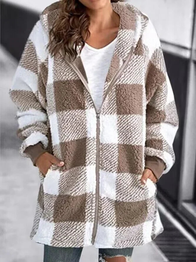 Georgia™ Oversized Checkered Coat