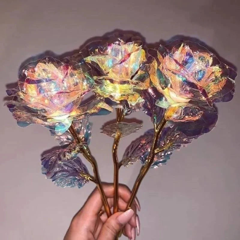 GlowPetal Colorful Crystal Rose, view 6 - Elena Harper
