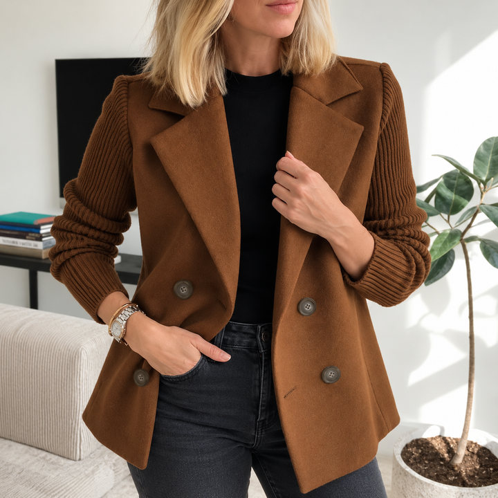 Tasha™ | Comfortable Blazer Jacket with Knitted Sleeves