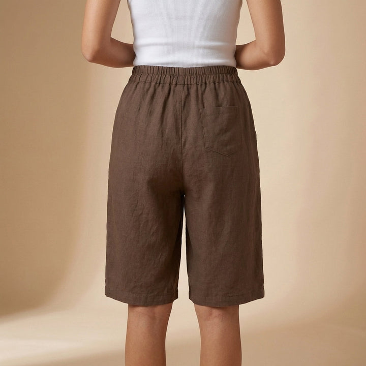 Yvette | Relaxed Fit Elastic Waist Pocket Shorts
