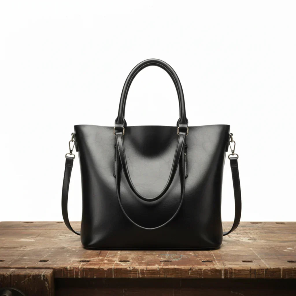 Sophia Vintage Shoulder Bag, view 3 - Elena Harper