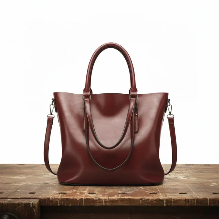Sophia Vintage Shoulder Bag, view 4 - Elena Harper