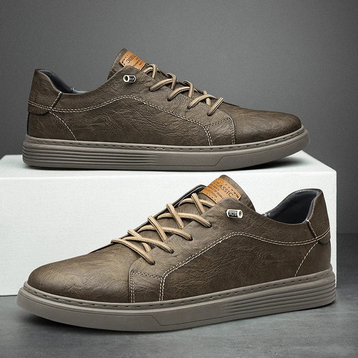 Men's Minimalist Lace-Up Sneakers - Elena Harper