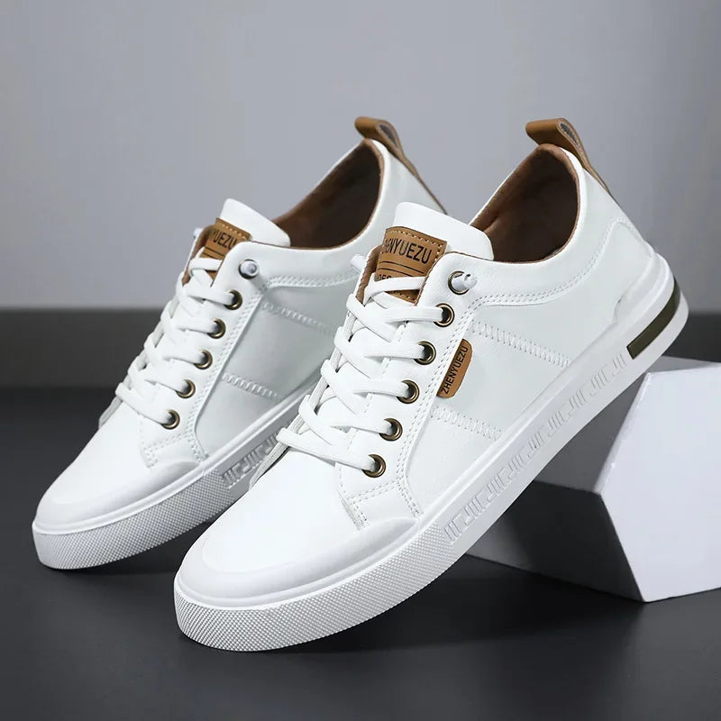 Bicolored Men's Sneakers with Laces