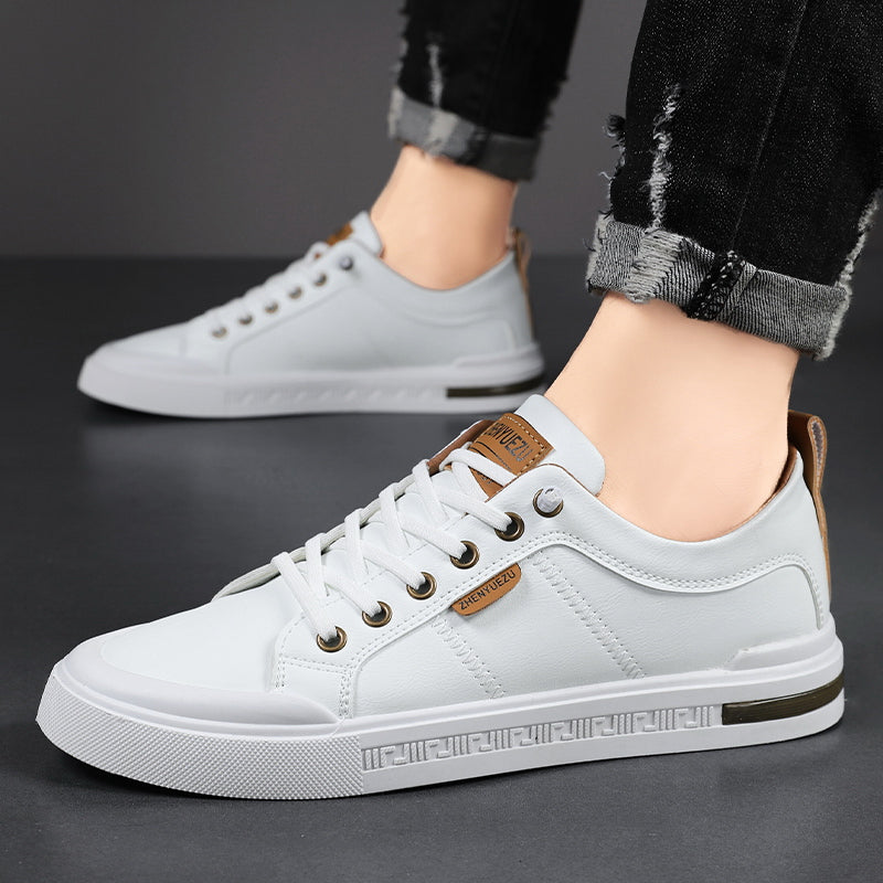 Bicolored Men's Sneakers with Laces