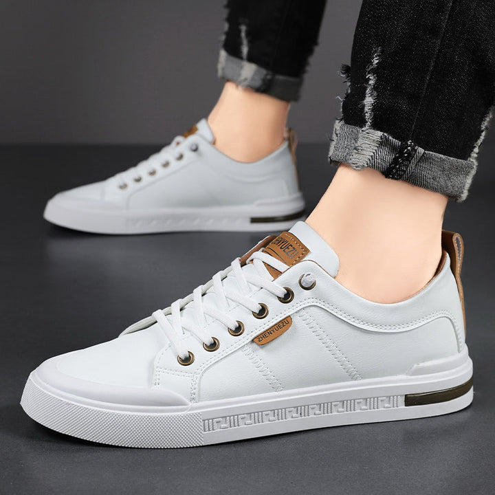 Bicolored Men's Sneakers with Laces