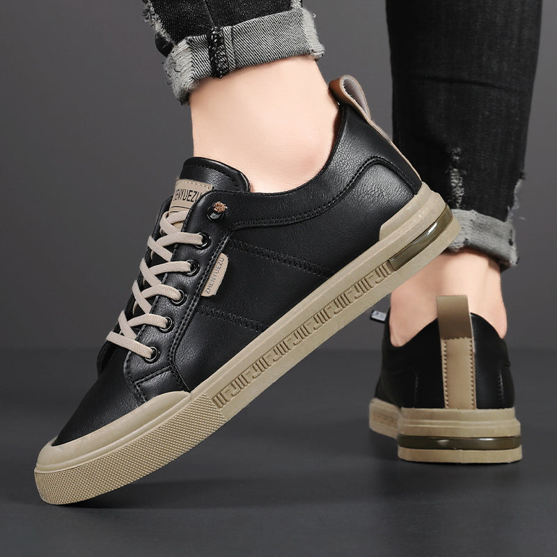 Bicolored Men's Sneakers with Laces