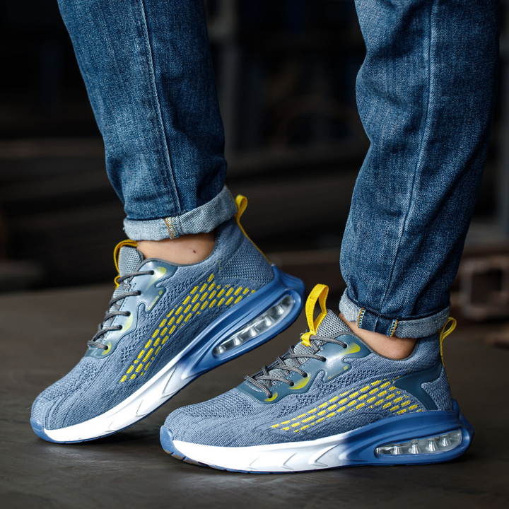 Men's Mesh Sneakers with Thick Sole