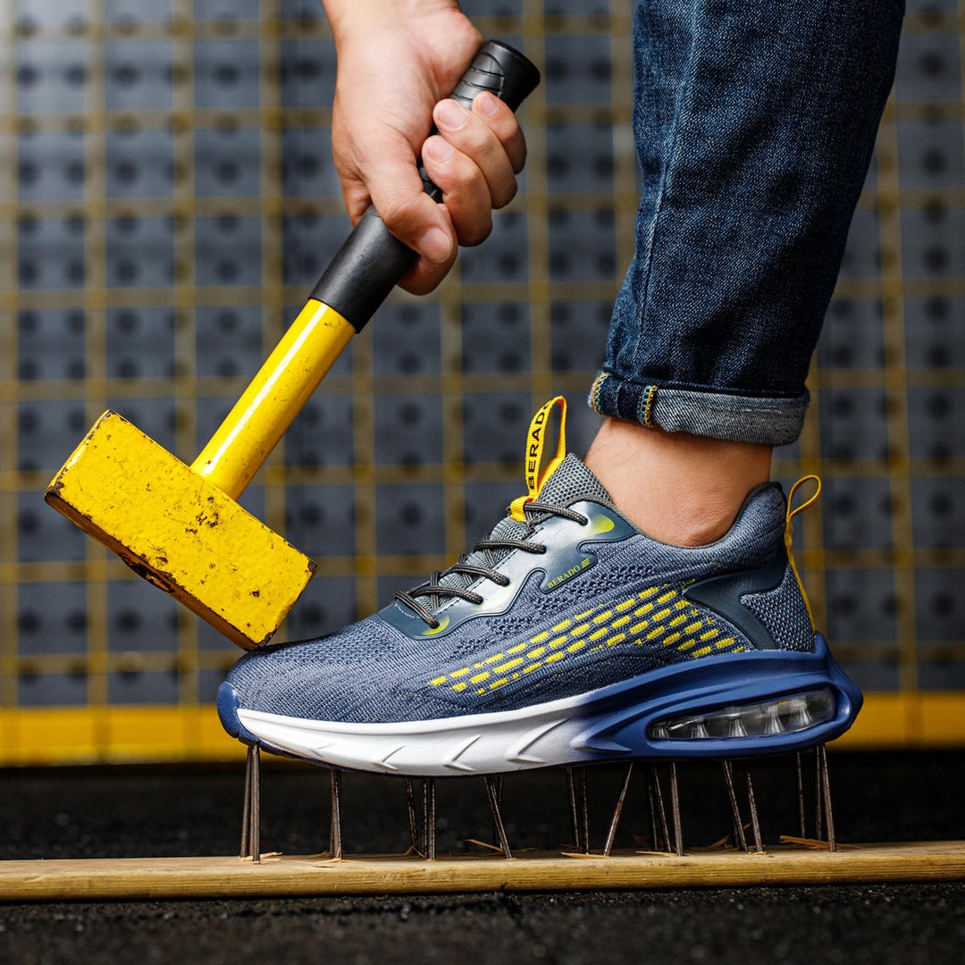 Men's Mesh Sneakers with Thick Sole
