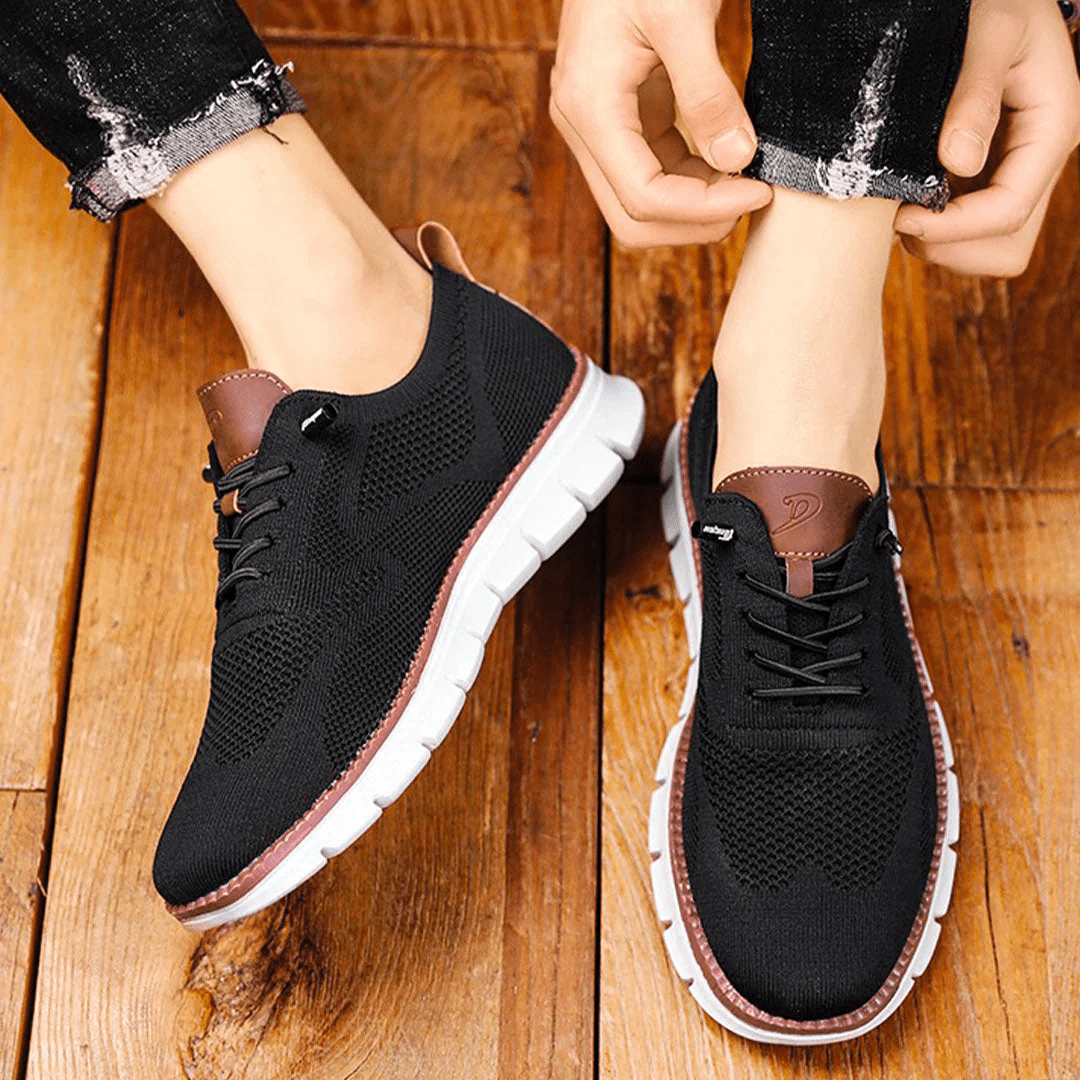 Men's Mesh Sneakers with Flexible Sole