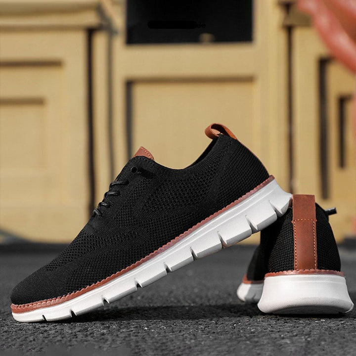 Men's Mesh Sneakers with Flexible Sole