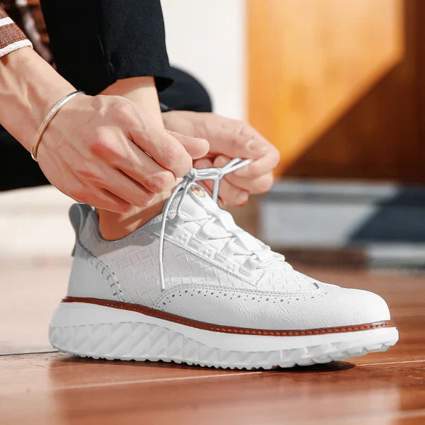 Men's Perforated Sneakers - Elena Harper