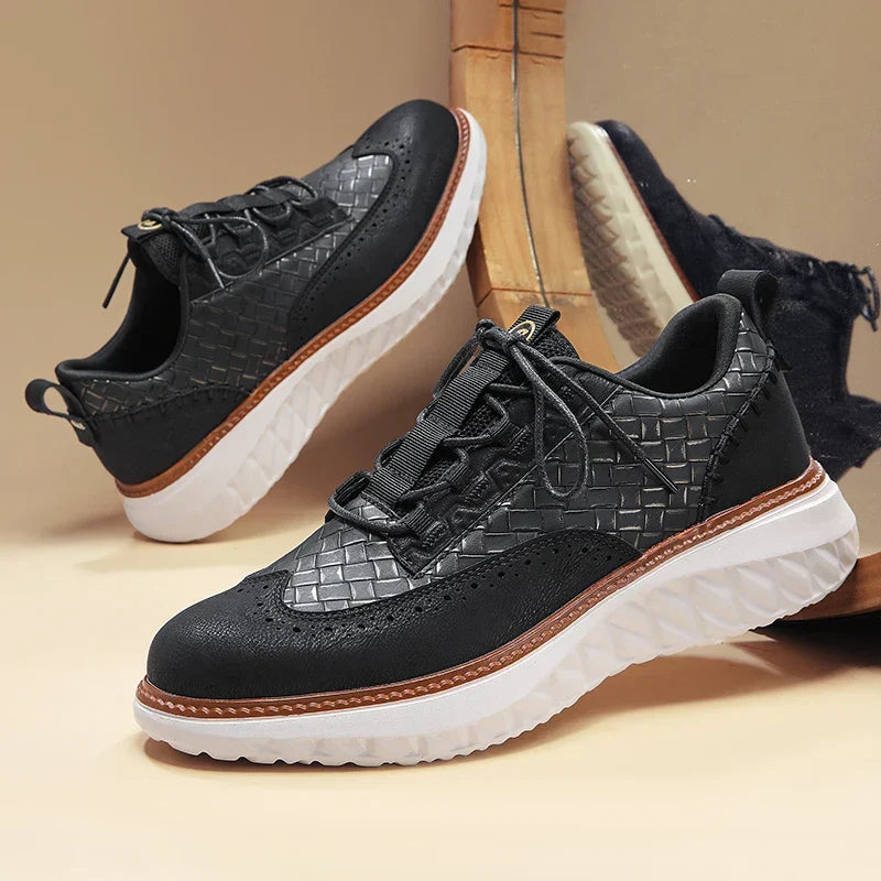 Men's Perforated Sneakers - Elena Harper