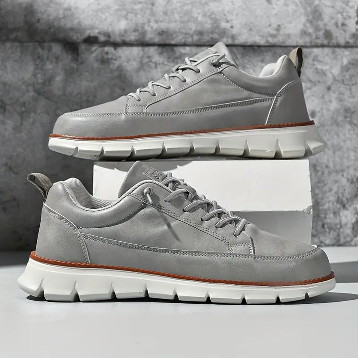Men's Sneakers with Grooved Sole