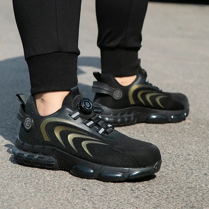Men's Technical Sneakers with Thick Sole