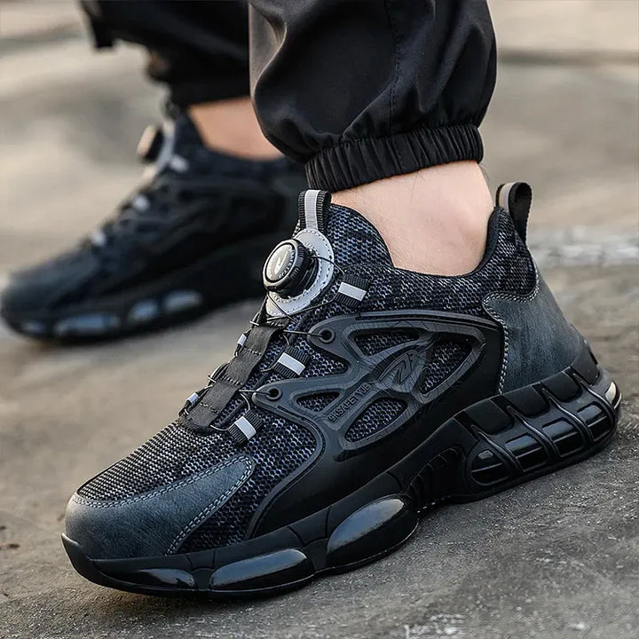 Men's Technical Sneakers with Thick Sole