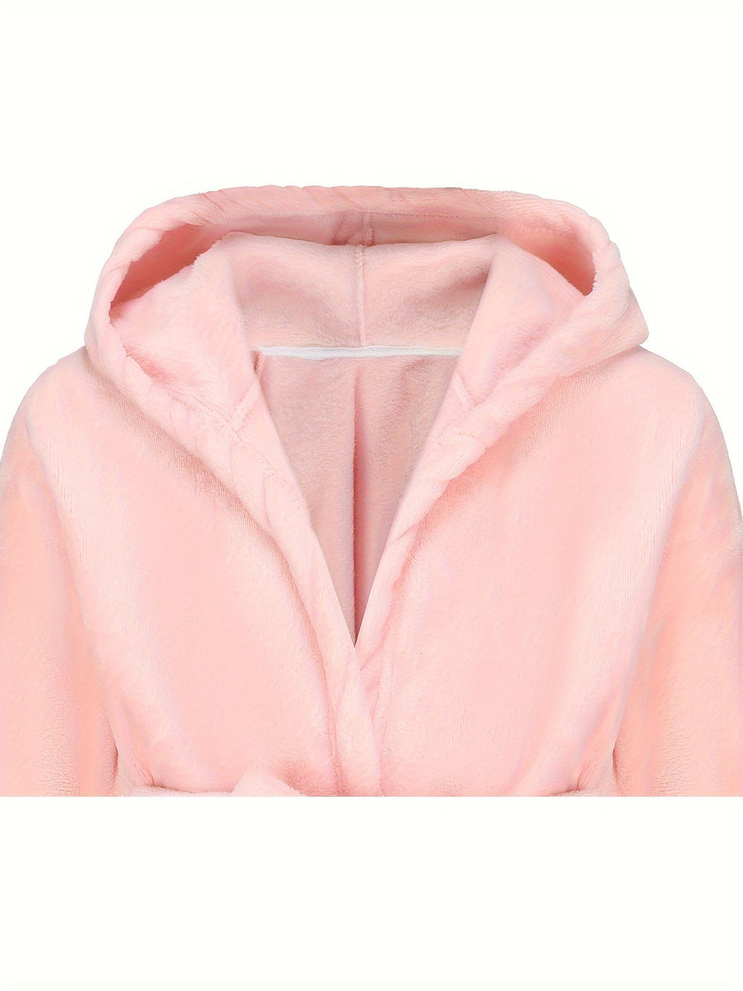 Girls' Soft Fleece Hooded Bathrobe Cozy & Comfortable Fit, view 4 - Elena Harper
