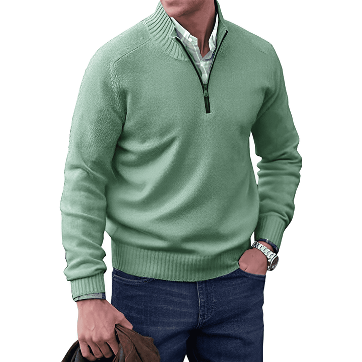 Victor - Zipped Cashmere Sweater for Men