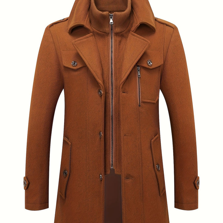 LAURENT MONACO | MEN'S WIDE COLLAR BUTTON JACKET