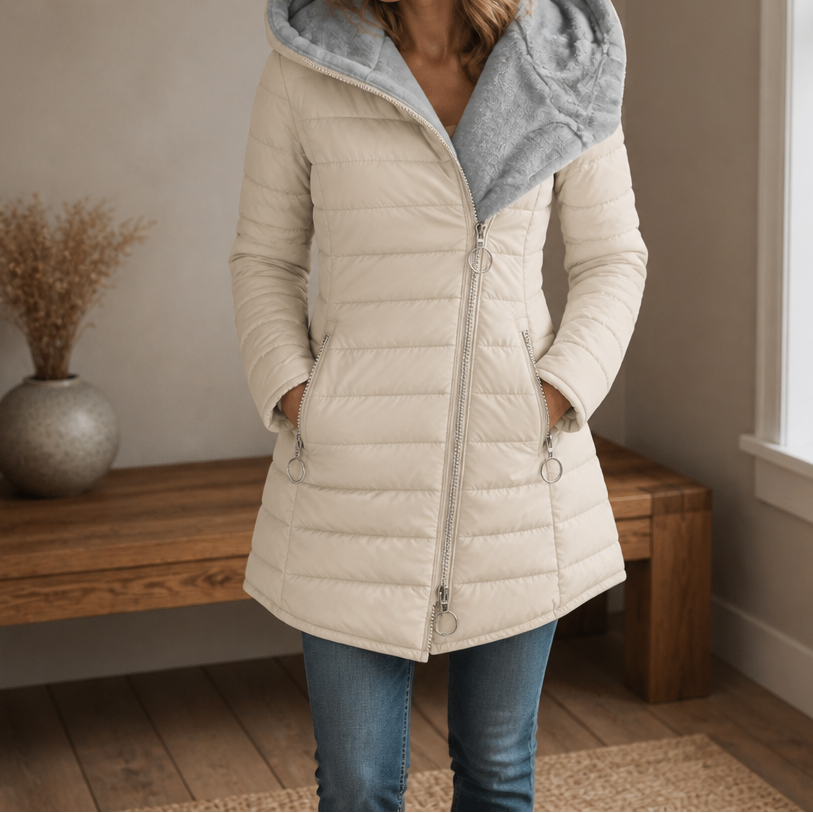 Stella | Warm and Stylish Women's Puffer Jacket with Hood