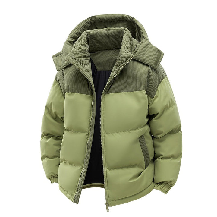 Premium Winter Down Jacket for Men – Warm Coat with Removable Hood
