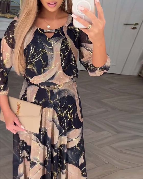 Madeleine The flowing dress that enhances the silhouette, view 3 - Elena Harper