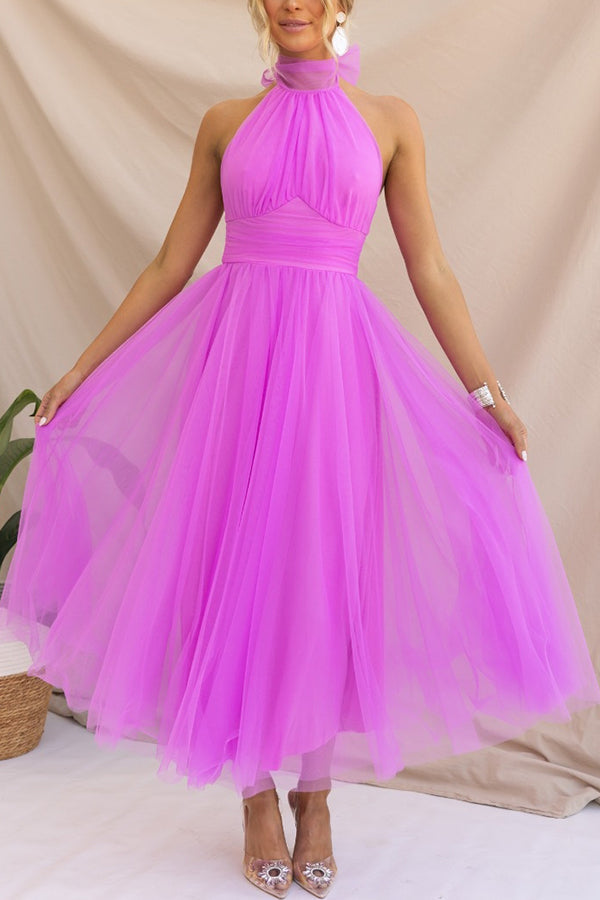 Women's Elegant Long Skirt Midi Dress