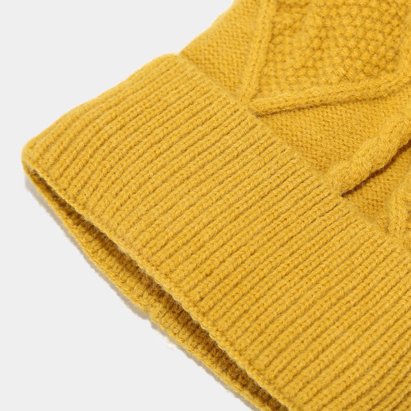 Women's Knitting Set with Hat, Scarf, and Gloves