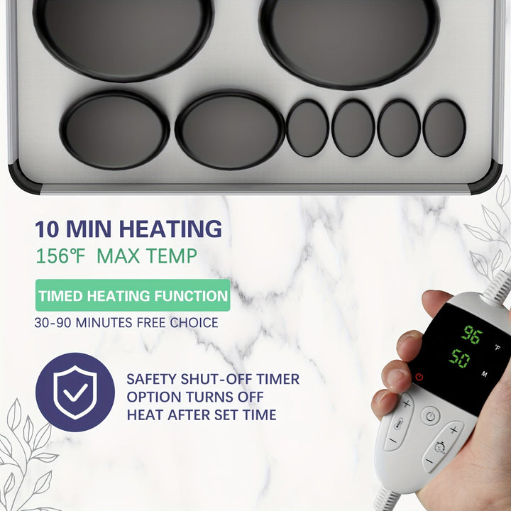 Professional Hot Stone Massage Set with Heater for Deep Relaxation