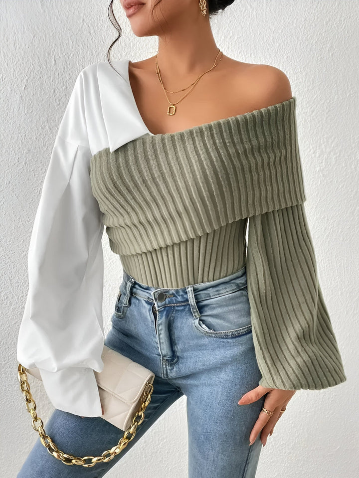 Berlinn One-Shoulder Top, view 9 - Elena Harper