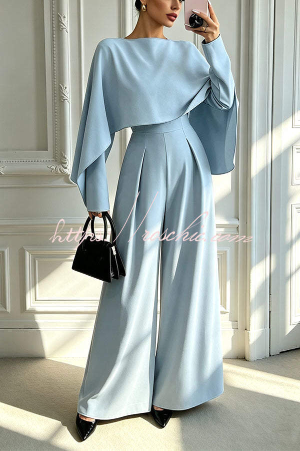 Modern Minimalist Chic Wide-Leg Jumpsuit