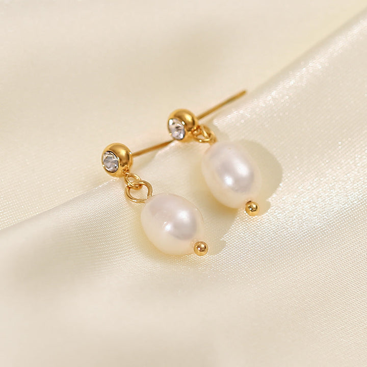 Tessa Malford | Freshwater Pearl Drop Earrings For Women