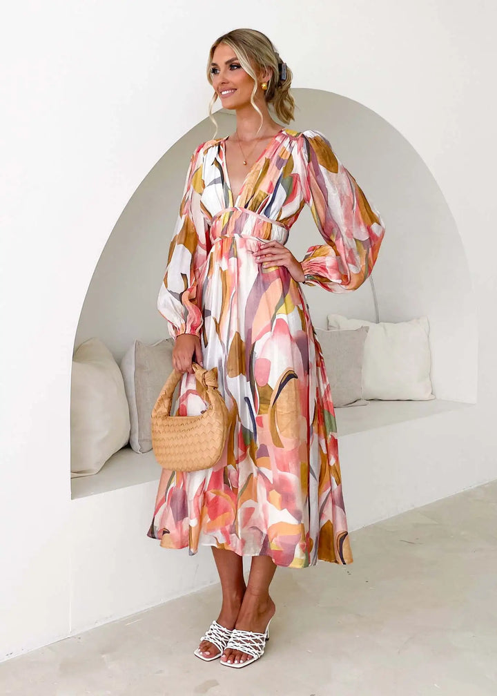 Rumi Stylish Maxi Dress, view 2 - Elena Harper