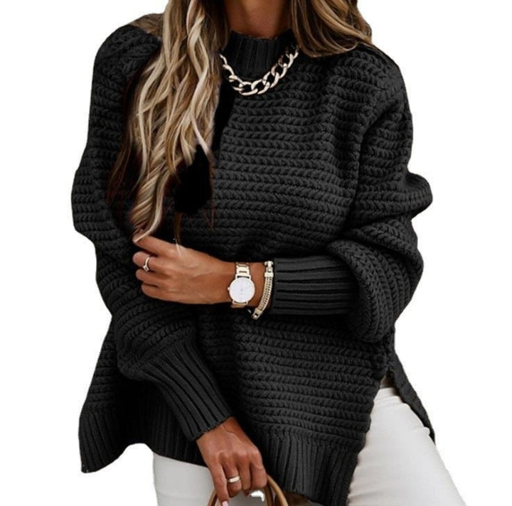 Women's Knit Sweater - Casual and Comfortable Long Sleeves
