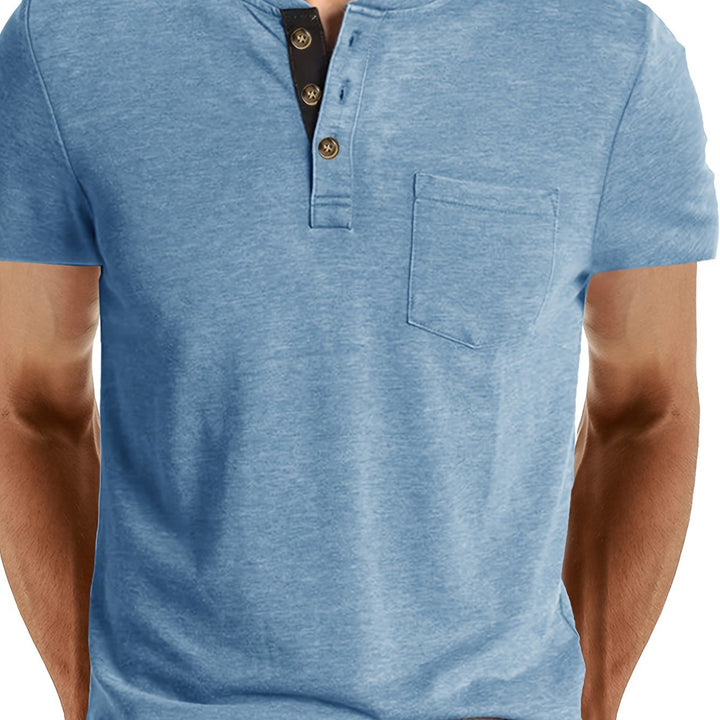 LAURENT MONACO | MEN'S HENLEY T-SHIRT