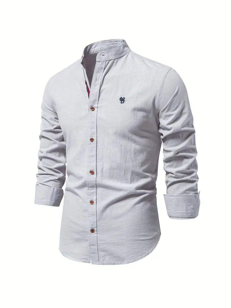 Katharina Men's Spring Casual Shirt with Buttons, view 9 - Elena Harper