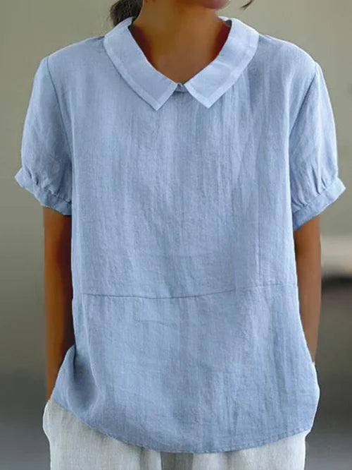 Amalie ™ - Relaxed Fit Blouse with Collar