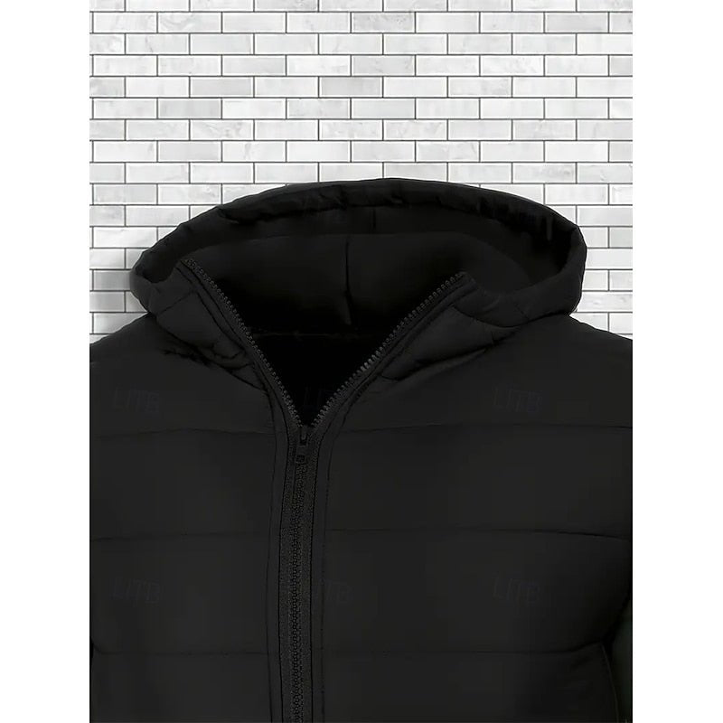 David | Lightweight Quilted Men's Puffer Jacket with Hood