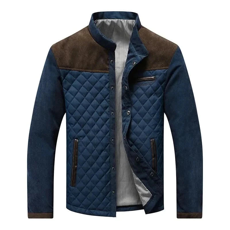 Maximilian | Modern and Robust Quilted Jacket with Patchwork Design