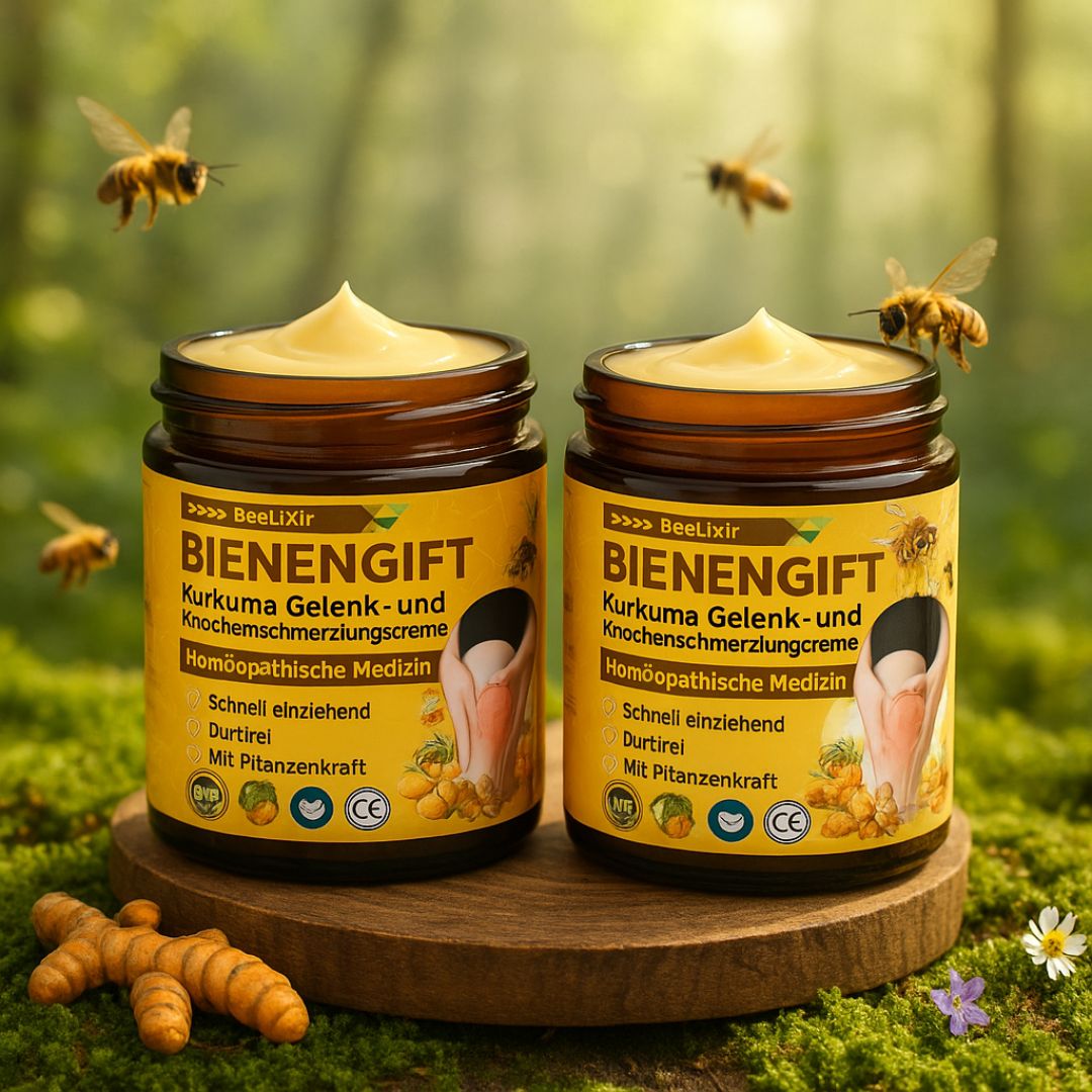 Bee Venom Cream | Ointment with Bee Venom, Hyaluronic Acid & Collagen | BeeLixir