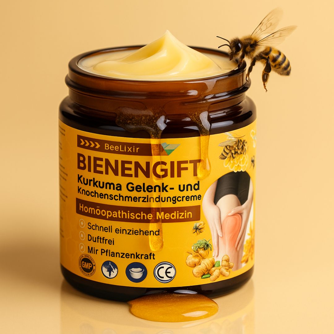 Bee Venom Cream | Ointment with Bee Venom, Hyaluronic Acid & Collagen | BeeLixir