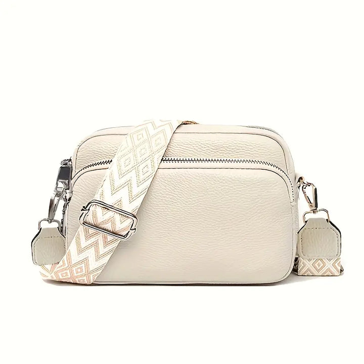 Lusanne Elegant Crossbody Bag with Wide Pattern Strap, view 7 - Elena Harper