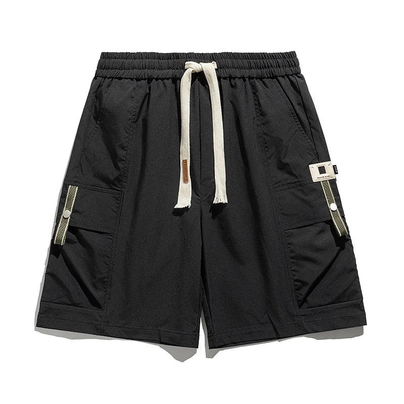 Men's Spring Cargo Shorts with Drawstring Waist, view 2 - Elena Harper