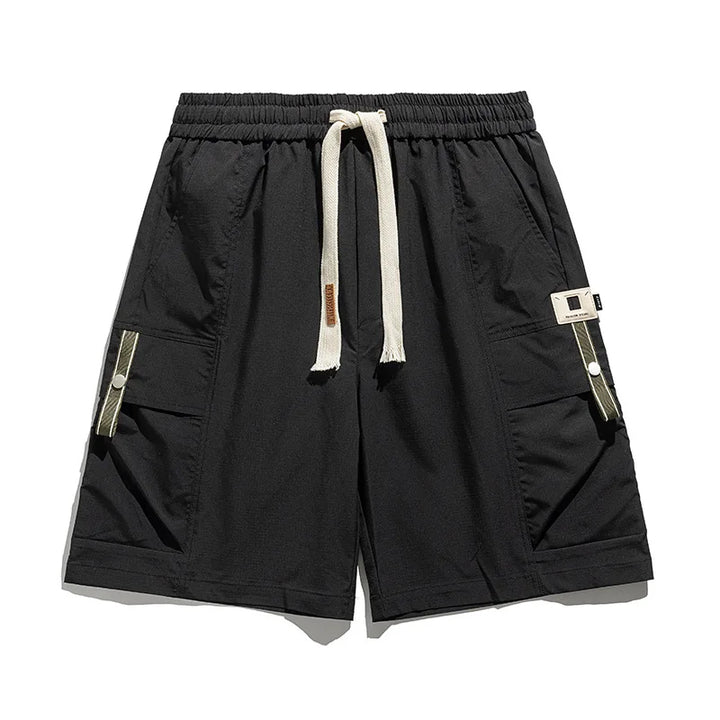 Men's Spring Cargo Shorts with Drawstring Waist, view 2 - Elena Harper