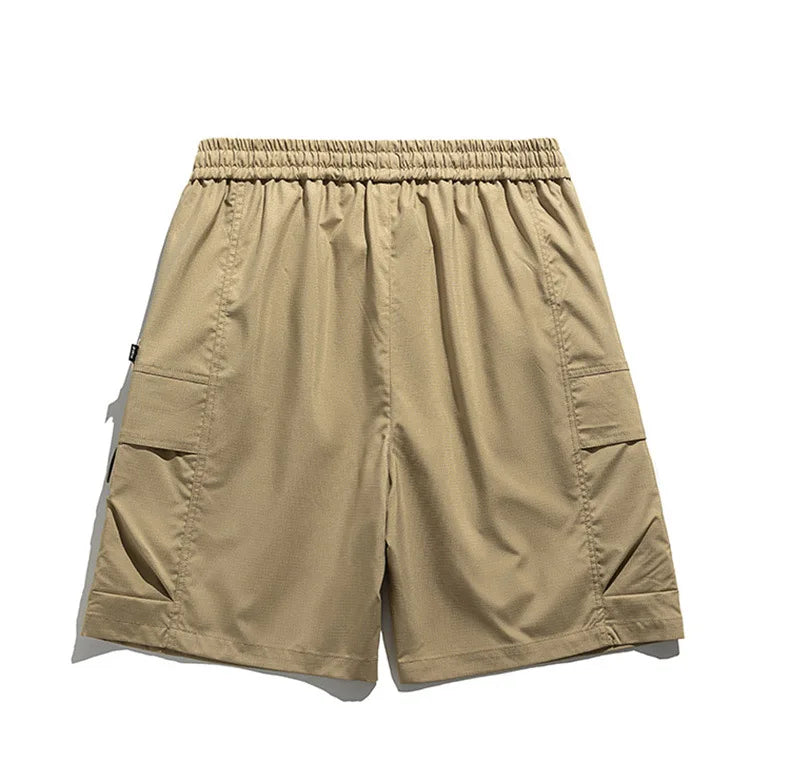 Men's Spring Cargo Shorts with Drawstring Waist, view 5 - Elena Harper
